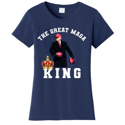 The Great MAGA King Trump 2024 USA Women's T-Shirt