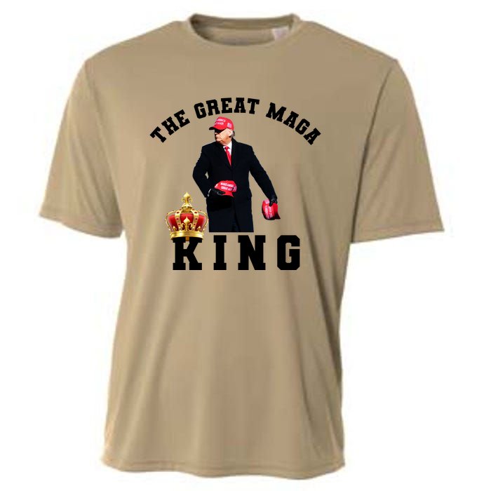 The Great MAGA King Trump 2024 USA Cooling Performance Crew T-Shirt