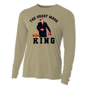 The Great MAGA King Trump 2024 USA Cooling Performance Long Sleeve Crew