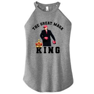 The Great MAGA King Trump 2024 USA Women's Perfect Tri Rocker Tank