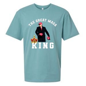 The Great MAGA King Trump 2024 USA Sueded Cloud Jersey T-Shirt