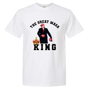 The Great MAGA King Trump 2024 USA Garment-Dyed Heavyweight T-Shirt