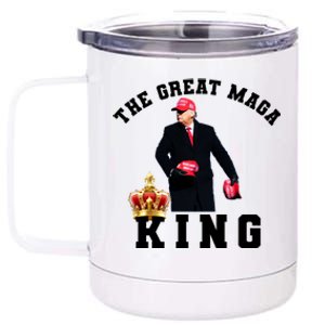 The Great MAGA King Trump 2024 USA 12 oz Stainless Steel Tumbler Cup