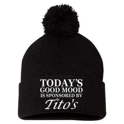 Todays Good Mood Is Sponsored By T.I.T.O.S Pom Pom 12in Knit Beanie