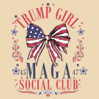 Trump Girl Maga Social Club Drawstring Bag