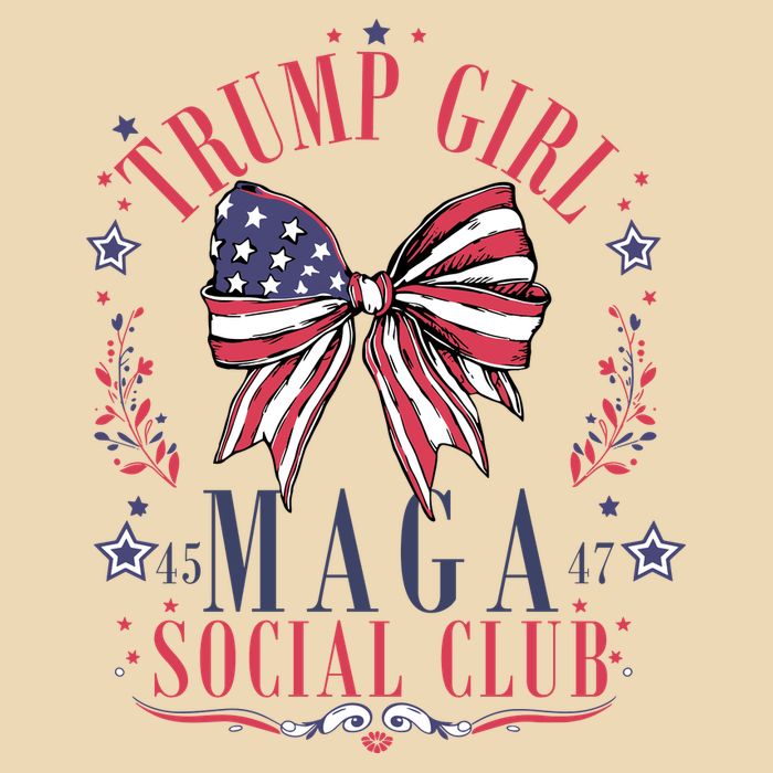 Trump Girl Maga Social Club Drawstring Bag