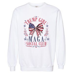 Trump Girl Maga Social Club Garment-Dyed Sweatshirt