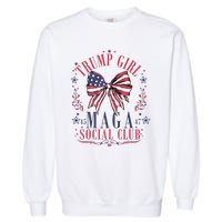 Trump Girl Maga Social Club Garment-Dyed Sweatshirt