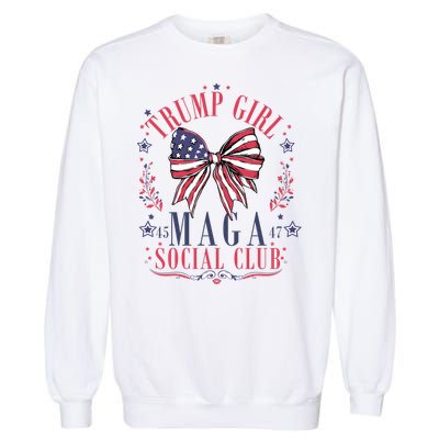 Trump Girl Maga Social Club Garment-Dyed Sweatshirt