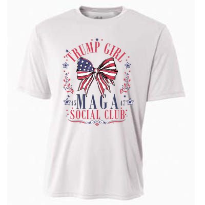 Trump Girl Maga Social Club Cooling Performance Crew T-Shirt