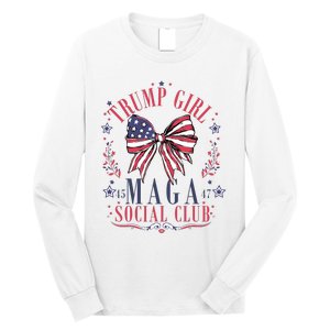 Trump Girl Maga Social Club Long Sleeve Shirt