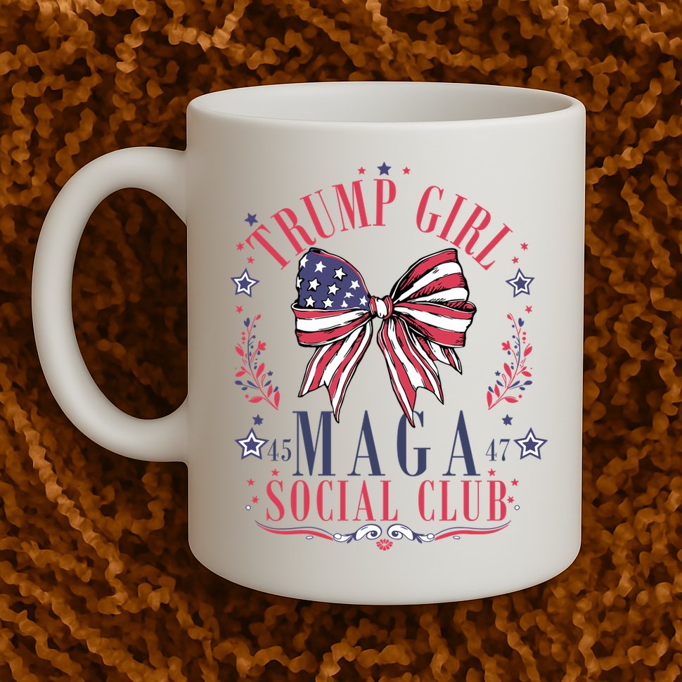 Trump Girl Maga Social Club Mug