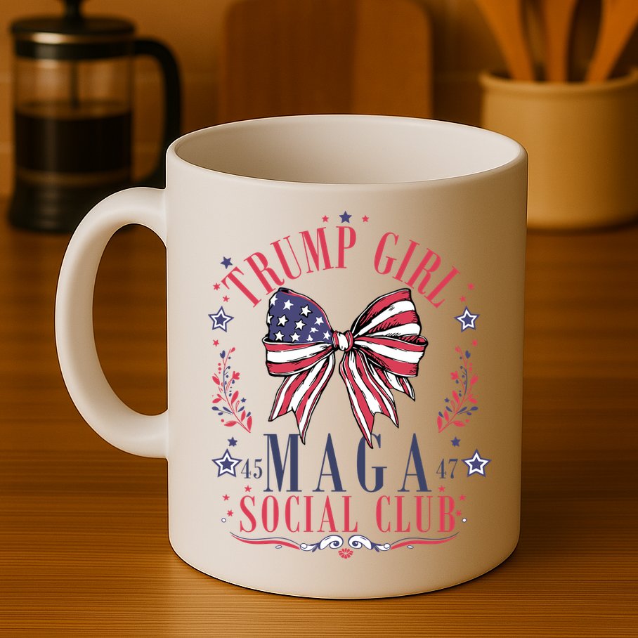 Trump Girl Maga Social Club Mug