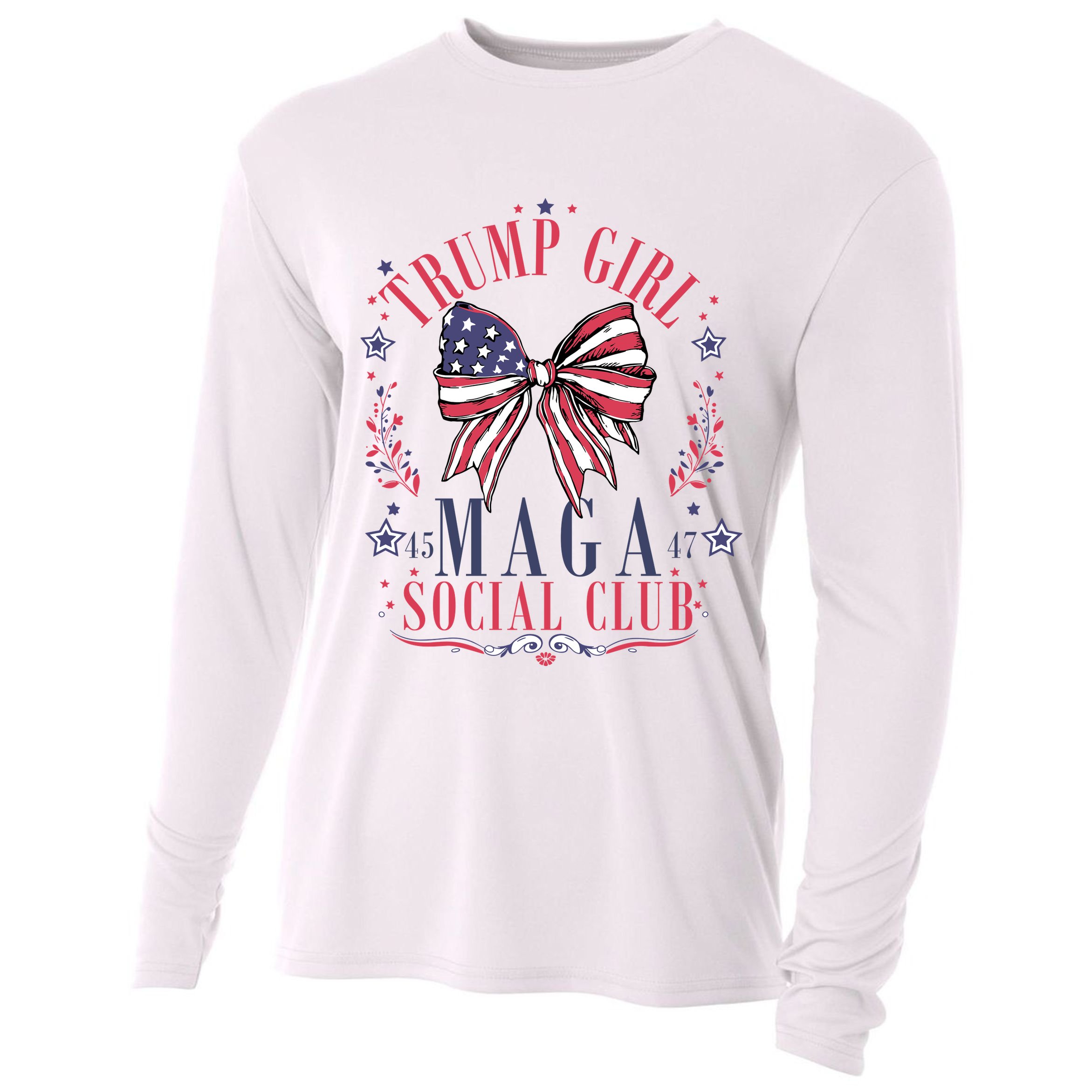 Trump Girl Maga Social Club Cooling Performance Long Sleeve Crew