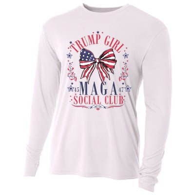 Trump Girl Maga Social Club Cooling Performance Long Sleeve Crew