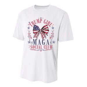 Trump Girl Maga Social Club Performance Sprint T-Shirt