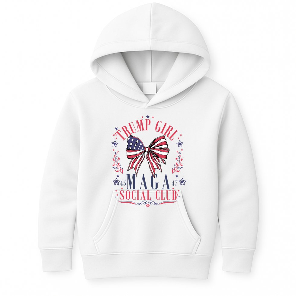 Trump Girl Maga Social Club Kids Hoodie