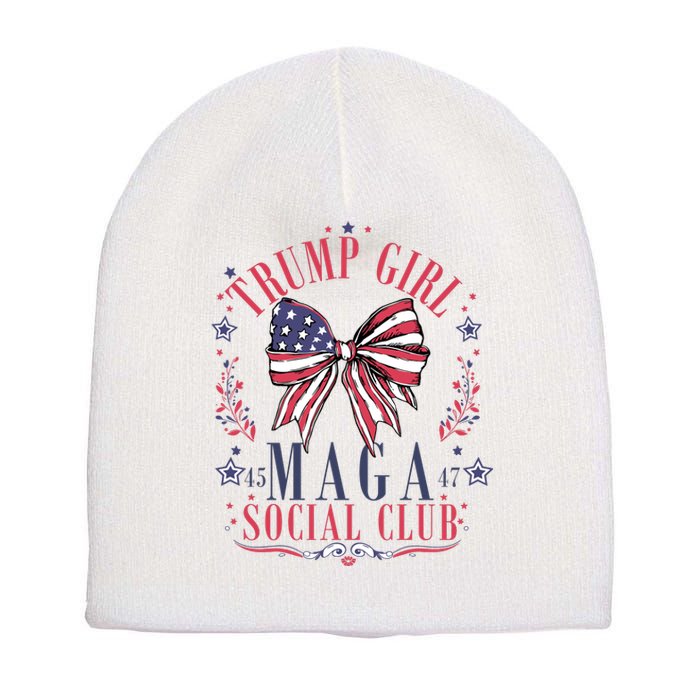 Trump Girl Maga Social Club Short Acrylic Beanie