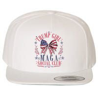 Trump Girl Maga Social Club Wool Snapback Cap