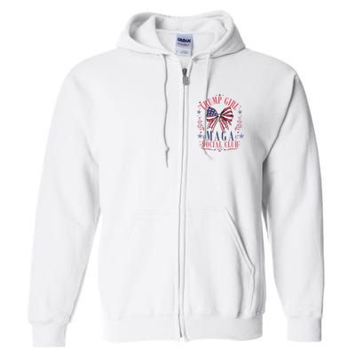 Trump Girl Maga Social Club Full Zip Hoodie