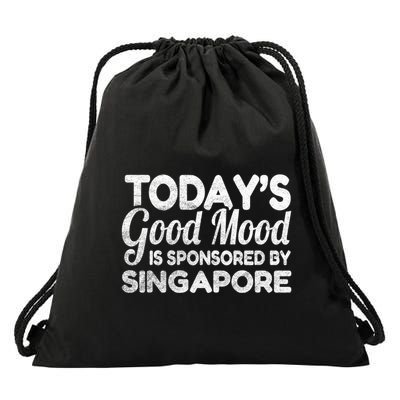 TodayS Good Mood Is Sponsored By Singapore Gift Drawstring Bag