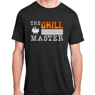 The Grill Master Bbq Barbecue Grillfather Grilling Sausage Gift Adult ChromaSoft Performance T-Shirt