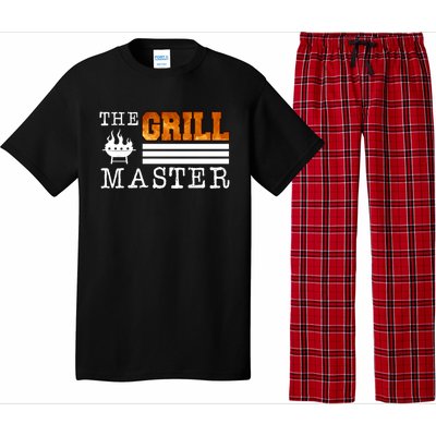 The Grill Master Bbq Barbecue Grillfather Grilling Sausage Gift Pajama Set