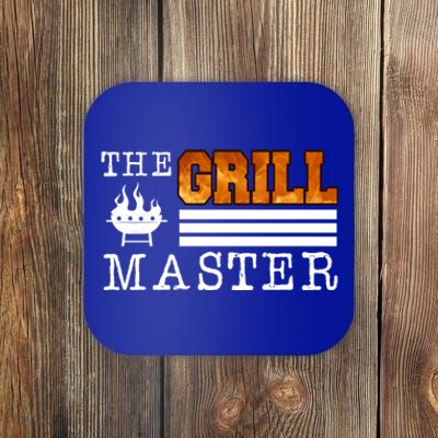 The Grill Master Bbq Barbecue Grillfather Grilling Sausage Gift Coaster