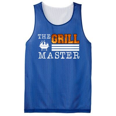 The Grill Master Bbq Barbecue Grillfather Grilling Sausage Gift Mesh Reversible Basketball Jersey Tank