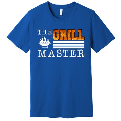 The Grill Master Bbq Barbecue Grillfather Grilling Sausage Gift Premium T-Shirt