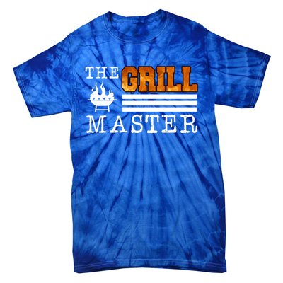 The Grill Master Bbq Barbecue Grillfather Grilling Sausage Gift Tie-Dye T-Shirt