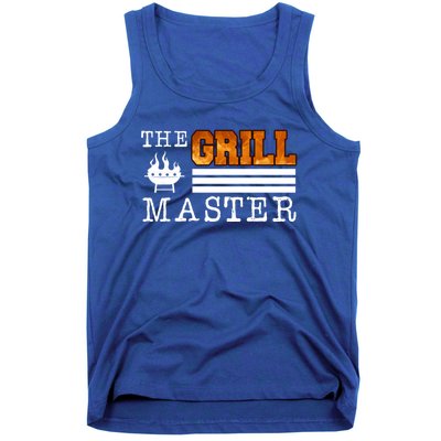 The Grill Master Bbq Barbecue Grillfather Grilling Sausage Gift Tank Top