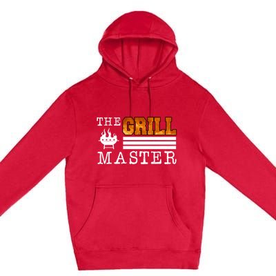 The Grill Master Bbq Barbecue Grillfather Grilling Sausage Gift Premium Pullover Hoodie