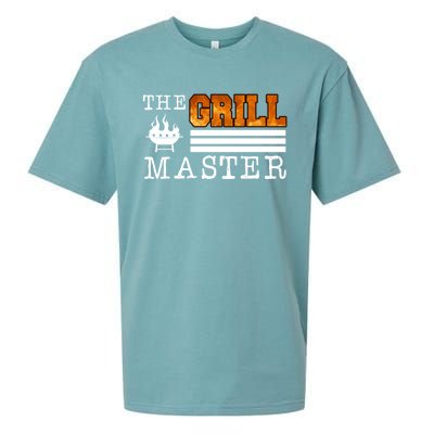 The Grill Master Bbq Barbecue Grillfather Grilling Sausage Gift Sueded Cloud Jersey T-Shirt