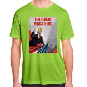 The Great MAGA King Trump 2024 USA Flag Adult ChromaSoft Performance T-Shirt