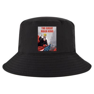 The Great MAGA King Trump 2024 USA Flag Cool Comfort Performance Bucket Hat