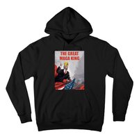 The Great MAGA King Trump 2024 USA Flag Hoodie