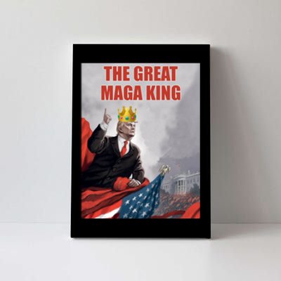 The Great MAGA King Trump 2024 USA Flag Canvas