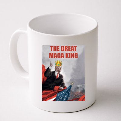 The Great MAGA King Trump 2024 USA Flag Coffee Mug