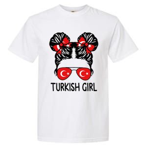 Turkish Girl Messy Hair Turkey Pride Patriotic Garment-Dyed Heavyweight T-Shirt