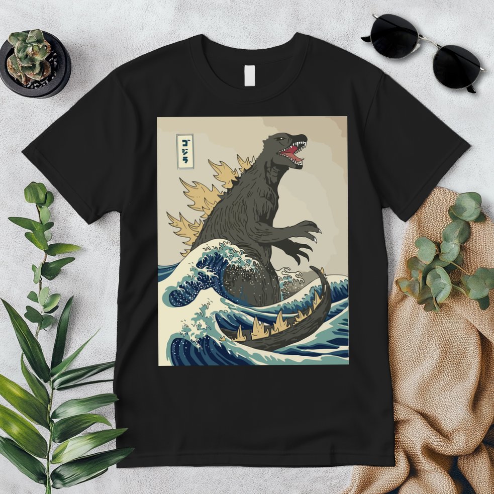 The Great Monster Off Kanagawa Team Wave Premium T-Shirt