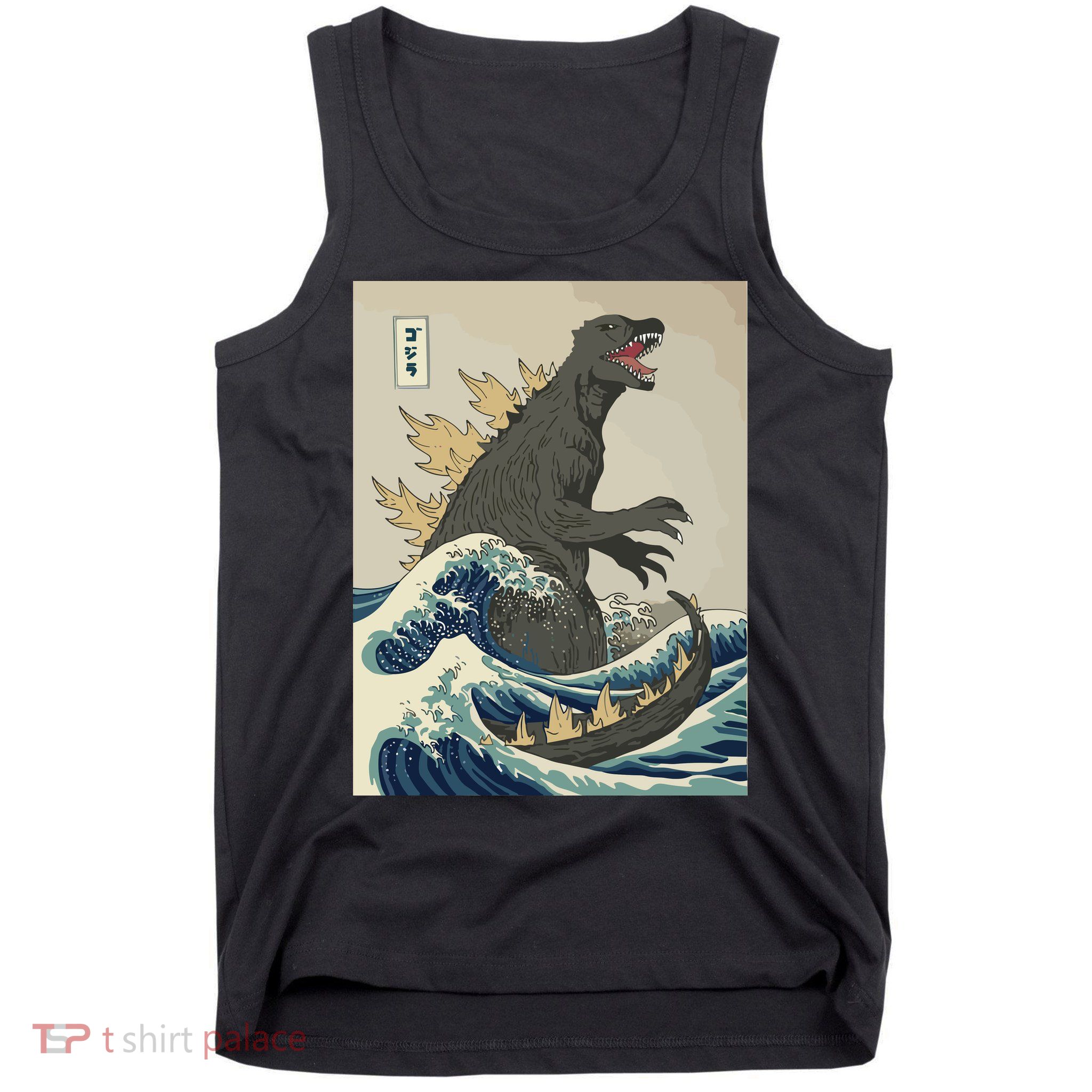 The Great Monster Off Kanagawa Team Wave Tank Top