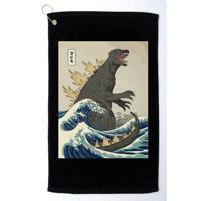 The Great Monster Off Kanagawa Team Wave Golf Towel