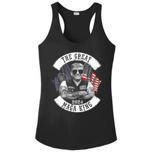 The Great MAGA King Trump 2024 Ladies PosiCharge Competitor Racerback Tank