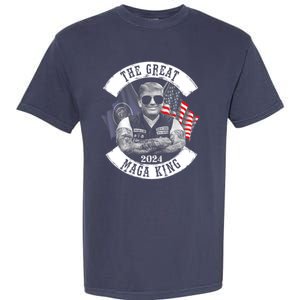 The Great MAGA King Trump 2024 Garment-Dyed Heavyweight T-Shirt