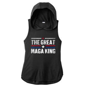 The Great Maga King, Maga King, Ultra Maga Ladies PosiCharge Tri-Blend Wicking Draft Hoodie Tank