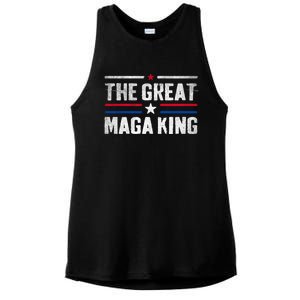 The Great Maga King, Maga King, Ultra Maga Ladies PosiCharge Tri-Blend Wicking Tank