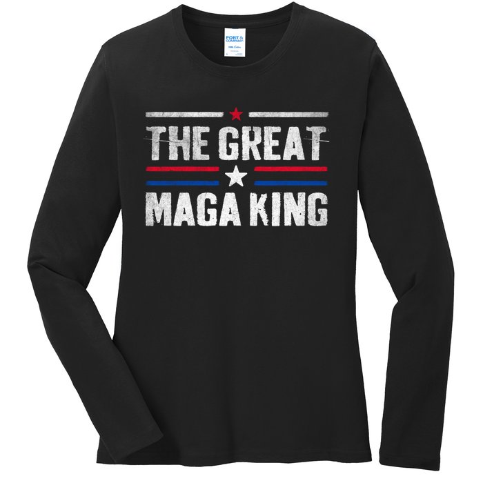 The Great Maga King, Maga King, Ultra Maga Ladies Long Sleeve Shirt