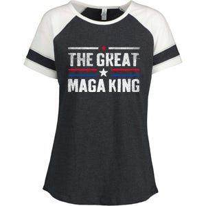 The Great Maga King, Maga King, Ultra Maga Enza Ladies Jersey Colorblock Tee