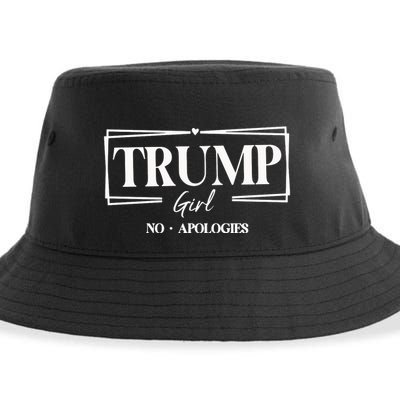 Trump Girl No Apologies Trump Girl Sustainable Bucket Hat